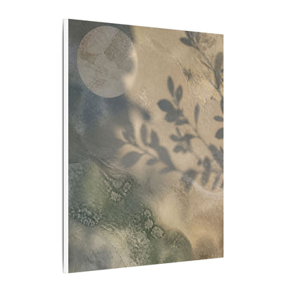 Japandi Shadow Play in Moonlight | Texture Canvas Art