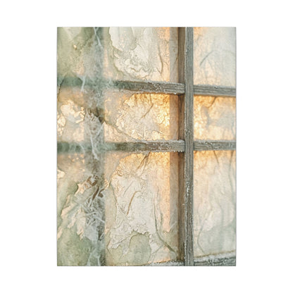 Winter Shoji Screen Watercolor Canvas Art | Elegant Decor