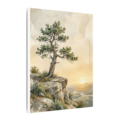 Pine Tree Canvas Art | Summer Japandi Texture Art