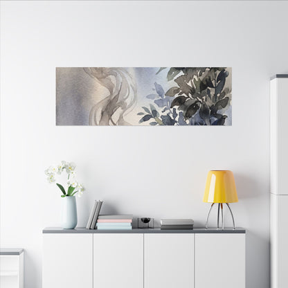 Incense Smoke Summer Canvas Art | Japandi Cozy Design