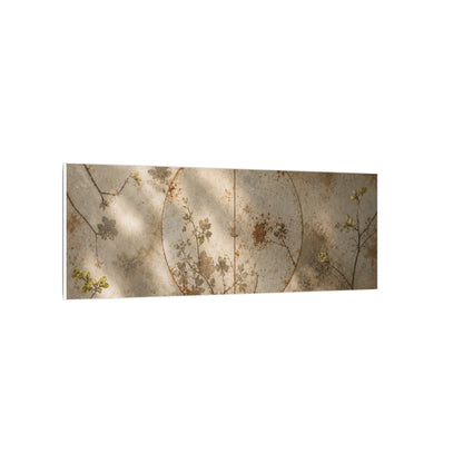 Japandi Rust Patina in Dappled | Japanese Pattern Canvas Art