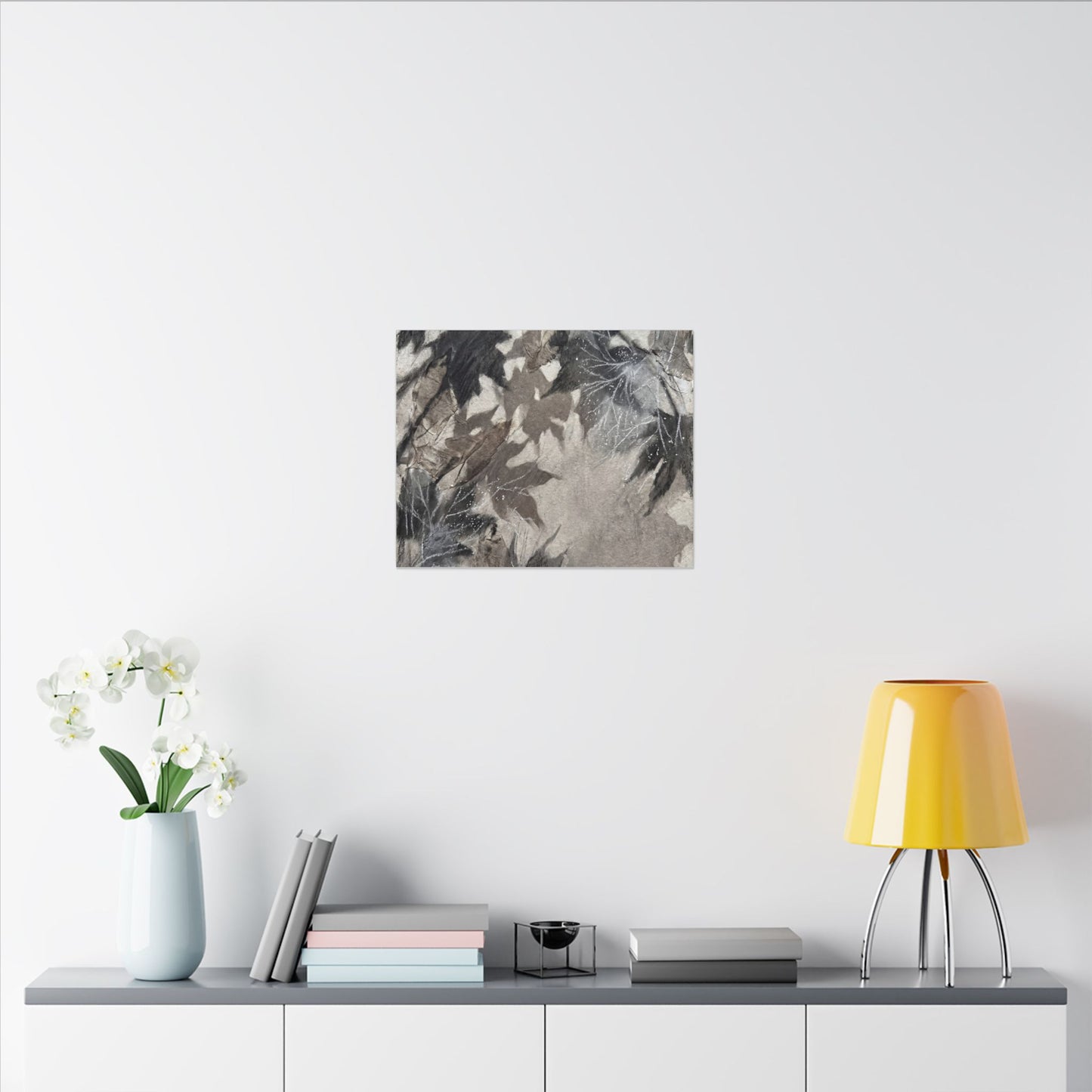 Shadow Play Texture Canvas Art | Cozy Japandi Art
