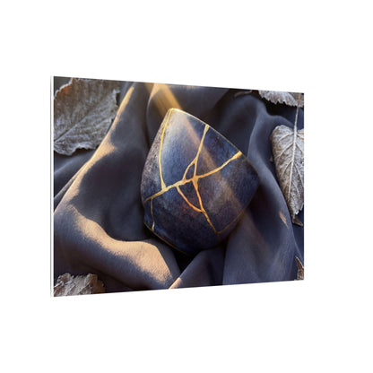 Winter Silk Drape Gold Repair Canvas Art | Artful Decor Art Print