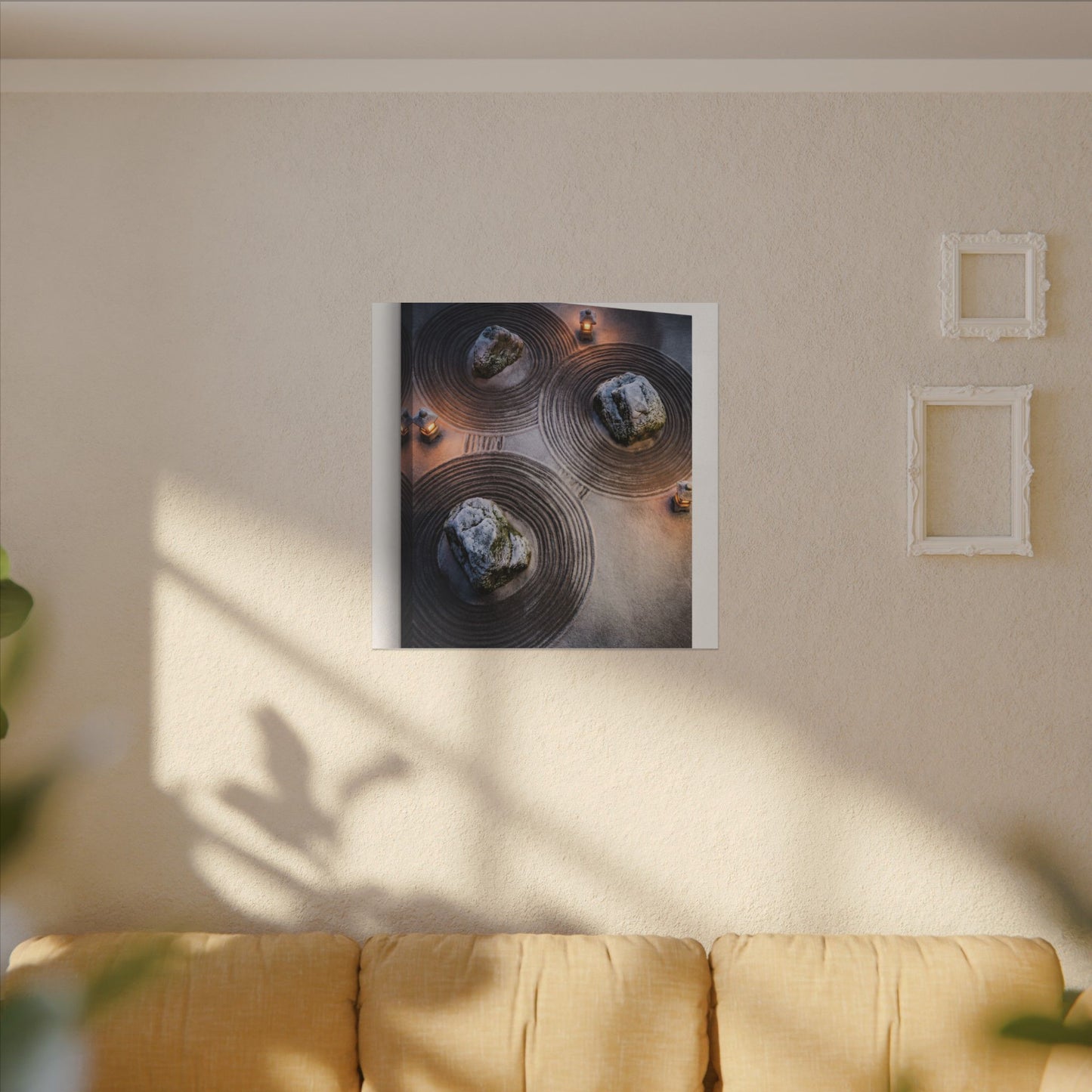 Candlelight Rock Garden Canvas Art - Japandi Ma