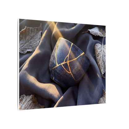 Winter Silk Drape Gold Repair Canvas Art | Artful Decor