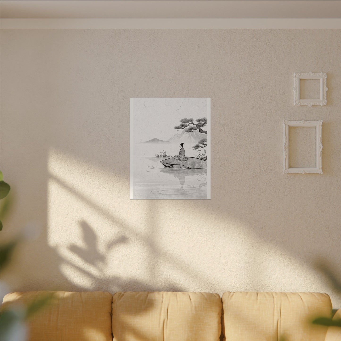 Meditation Harmonious Zen Ukiyo-e Canvas Art