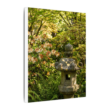 Spring Stone Lantern Gold Repair Canvas Art | Beautiful Decor
