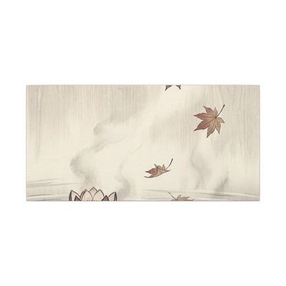 Lotus Flower Canvas Art | Autumn Zen Ukiyo E Inspired Art