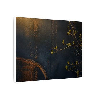 Spring Rust Patina Dark Texture Canvas Art | Moody Decor