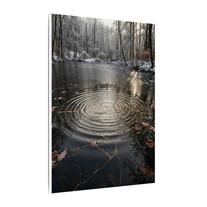 Water Ripple Broken Beauty Canvas Art | Artful Kintsugi Art