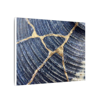Shibui Water Ripple Canvas Art - Kintsugi Gold Repair