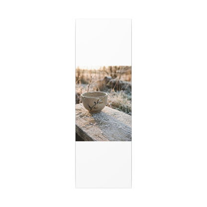 Golden Hour Ceramic Bowl Canvas Art - Japandi Ma