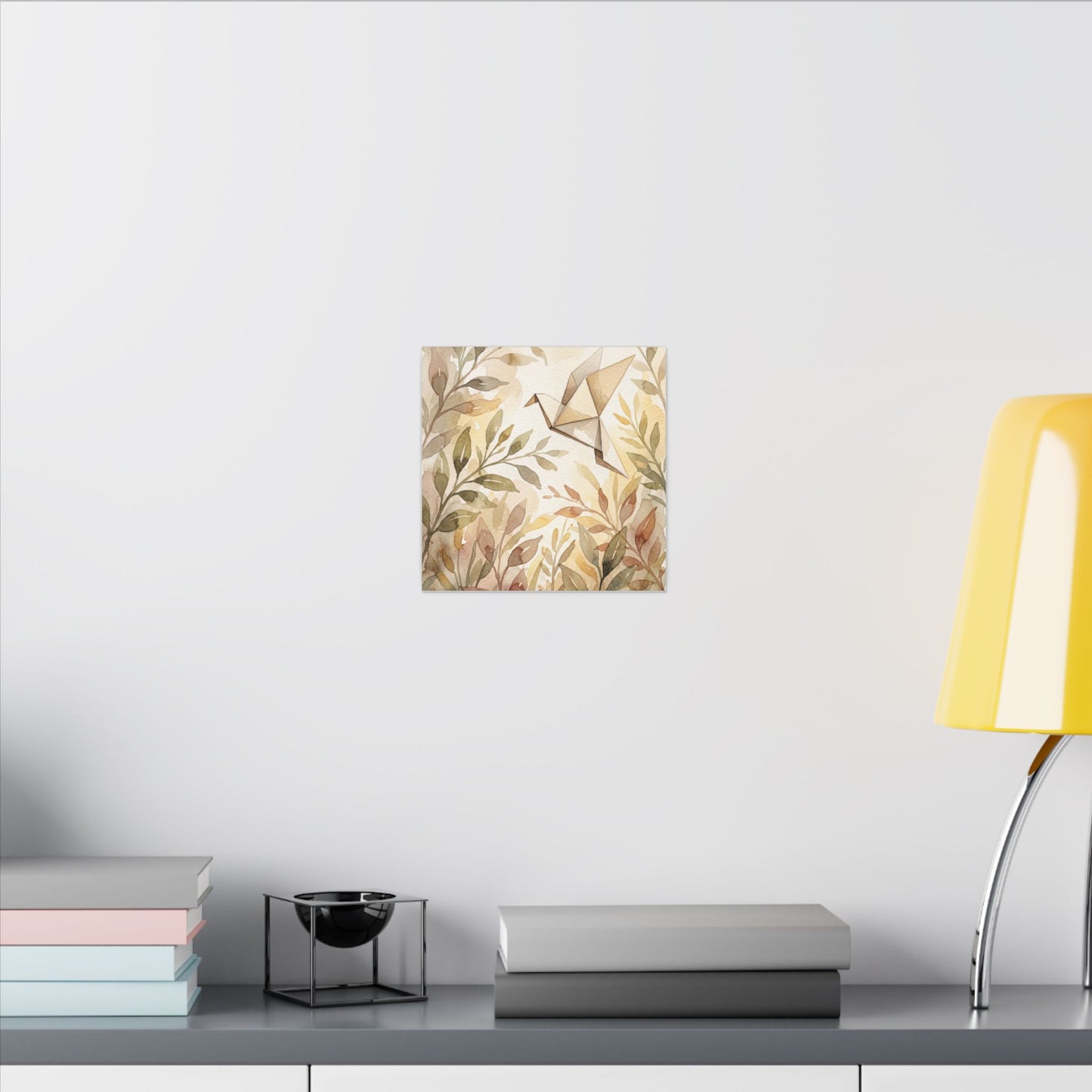 Fukinsei Paper Fold Canvas Art - Japandi Watercolor