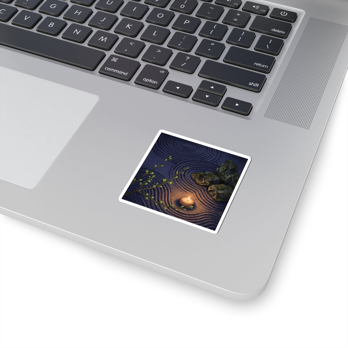 Candlelight Rock Garden Sticker - Zen Mono No Aware