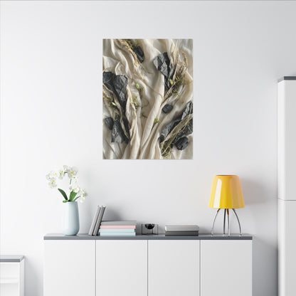 Spring Silk Drape Texture Canvas Art | Warm Decor