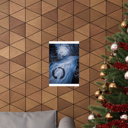 Silk Drape Winter Wall Art Print | Zen Serene Design
