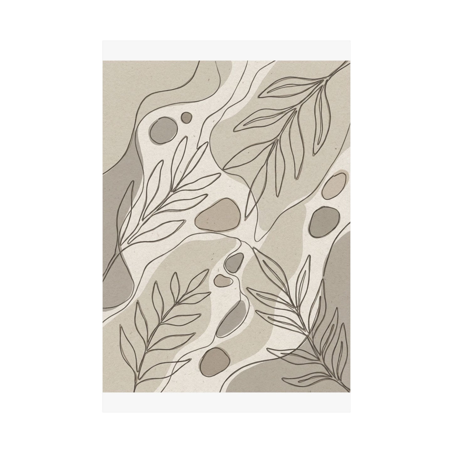 Japandi Minimal Line Wall Art Print