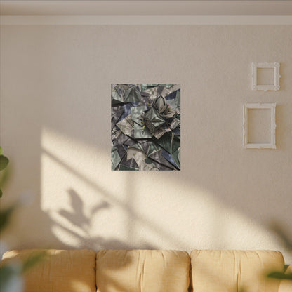 Shibui Paper Fold Canvas Art - Japandi Japanese Pattern