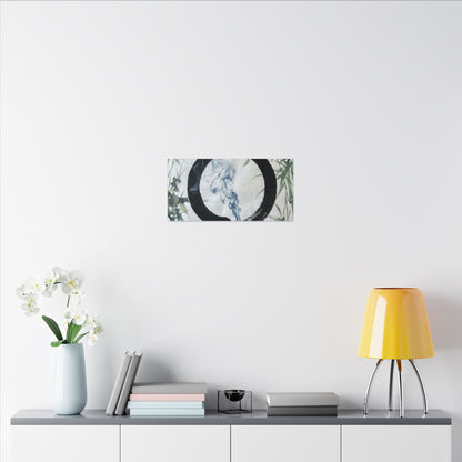 Zen Incense Smoke in Moonlight | Enso Canvas Art