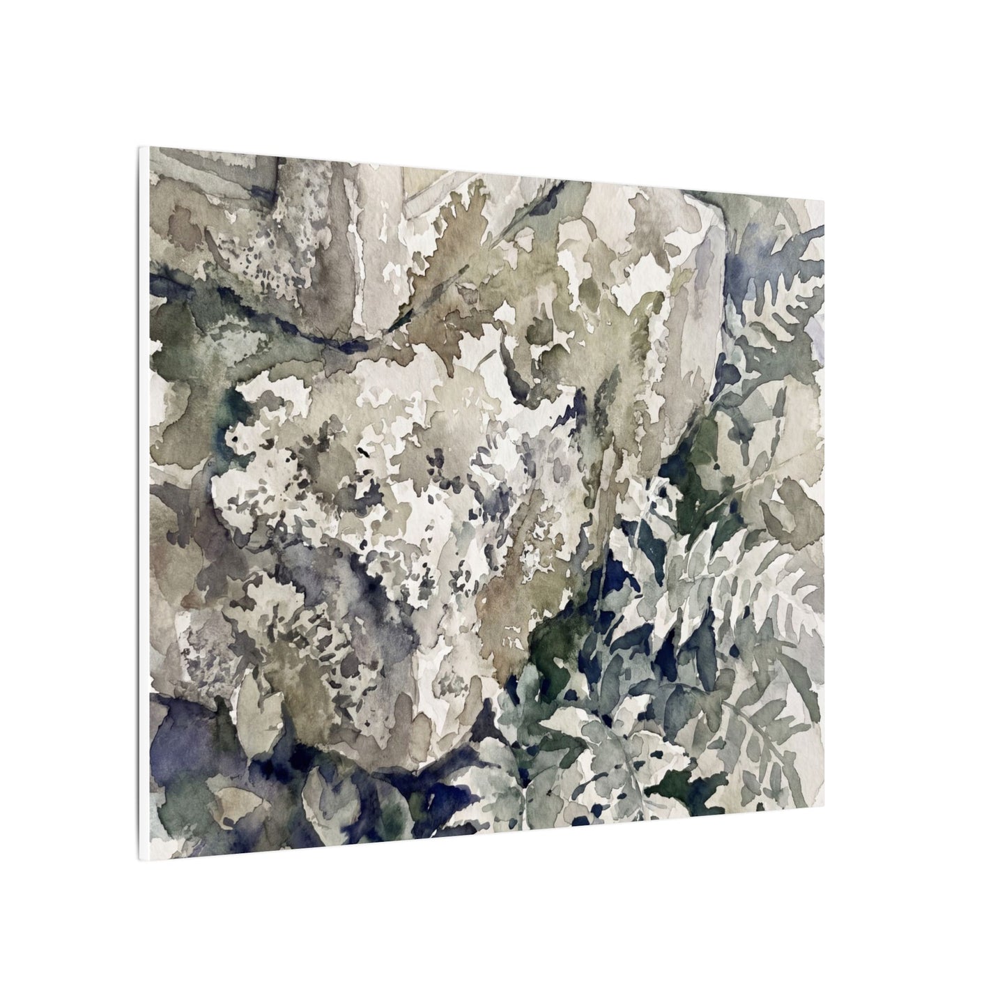 Stone Lantern Watercolor Canvas Art | Elegant Japandi Art