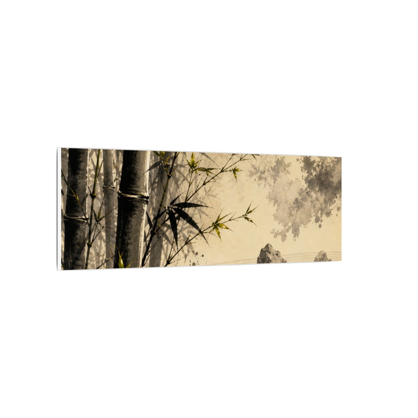 Peaceful Bamboo Grove Canvas Art - Karesansui Zen