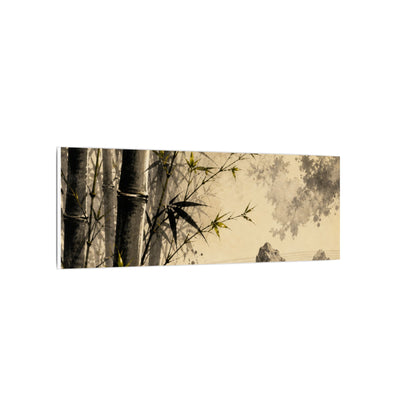 Peaceful Bamboo Grove Canvas Art - Karesansui Zen