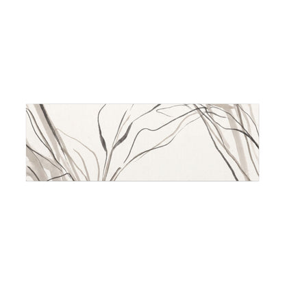 Neutral Shoji Screen Canvas Art - Minimal Line Japandi