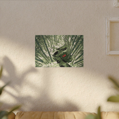Peaceful Bamboo Grove Canvas Art - Ukiyo E Inspired Zen