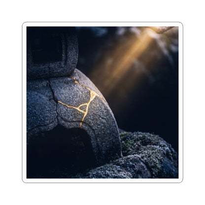Resilient Moonlit Garden Sticker - Broken Beauty Kintsugi