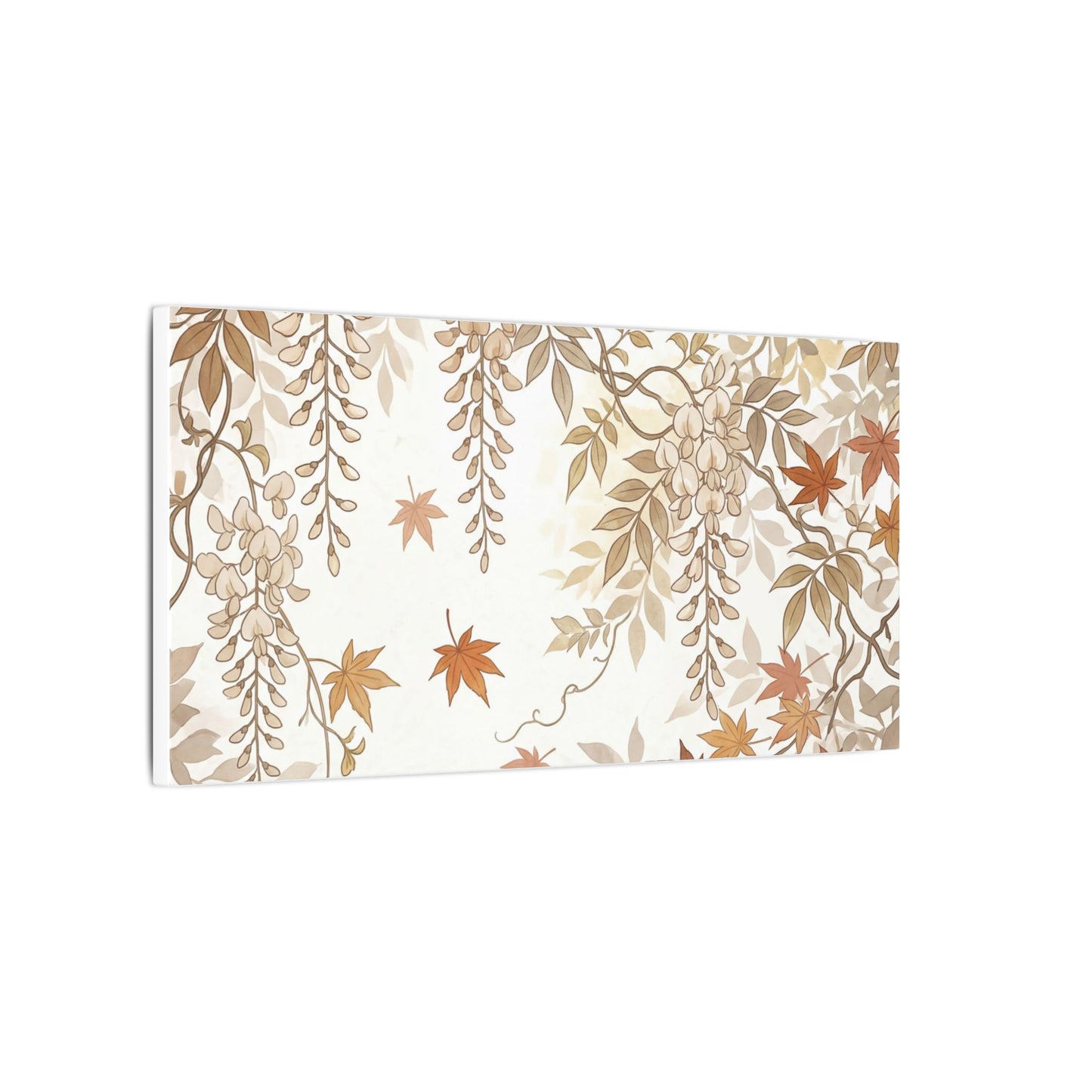 Shibui Wisteria Canvas Art - Japandi Japanese Pattern