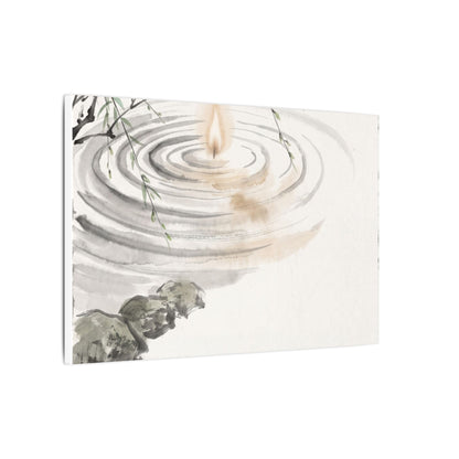 Water Ripple Sumi E Canvas Art | Tranquil Zen Art