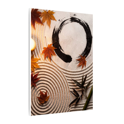 Tranquil Rock Garden Canvas Art - Enso Zen