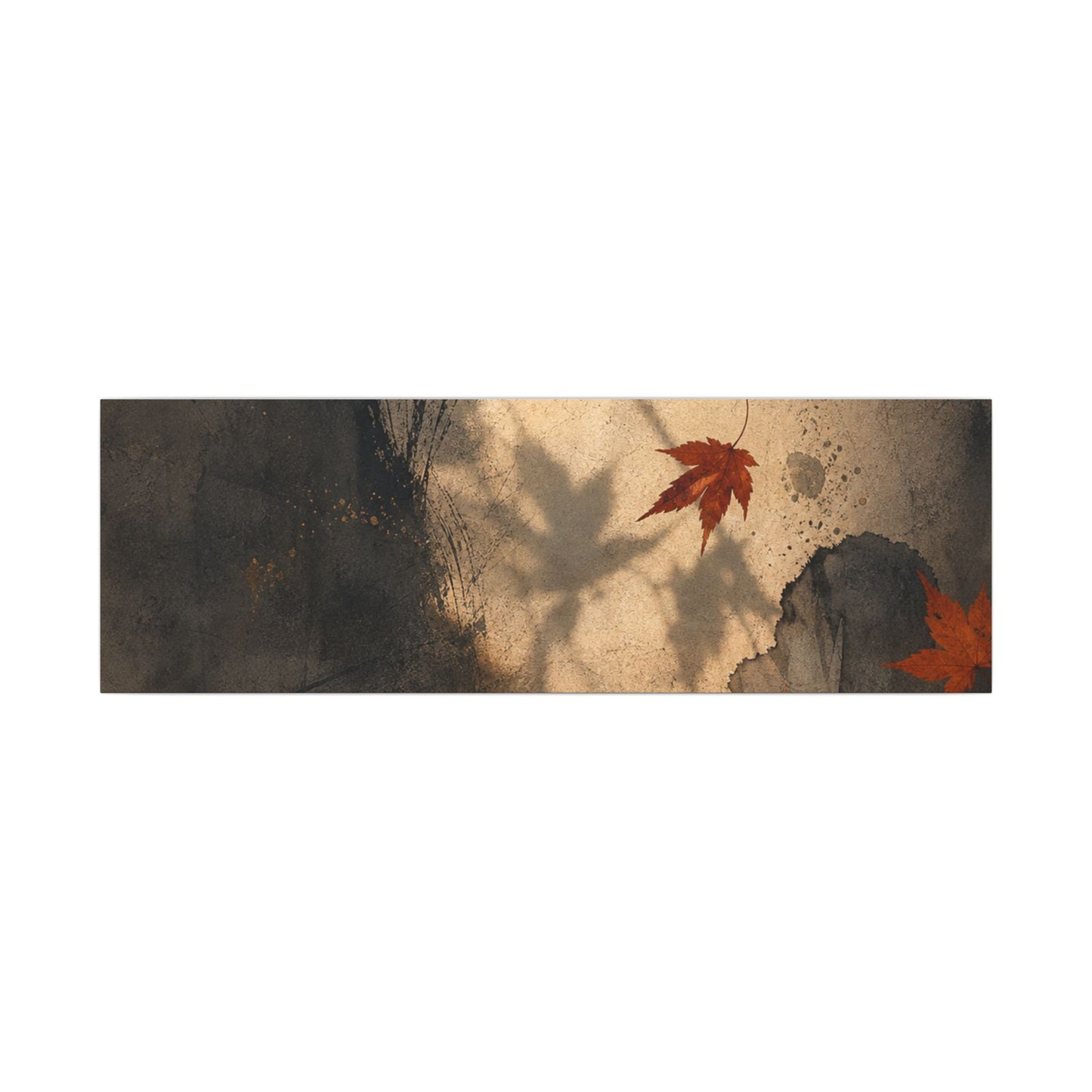 Shadow Play Texture Canvas Art | Neutral Japandi Art