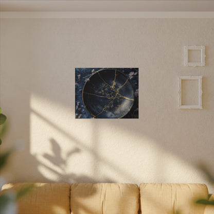 Cherry Blossom Winter Canvas Art | Kintsugi Philosophical Design