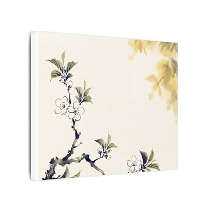 Kanso Cherry Blossom Canvas Art - Zen Sumi E