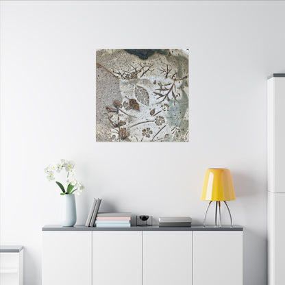 Ceramic Bowl Winter Canvas Art | Japandi Earthy Design