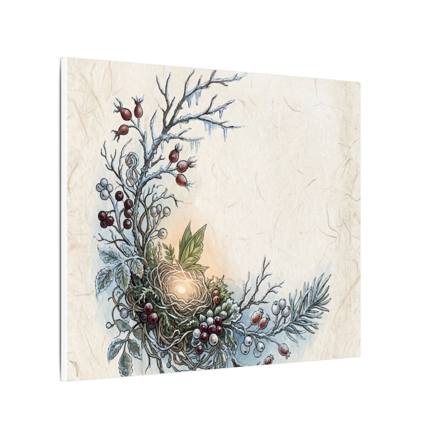 Winter Shoji Screen Forest Whimsy Canvas Art | Enchanting Decor