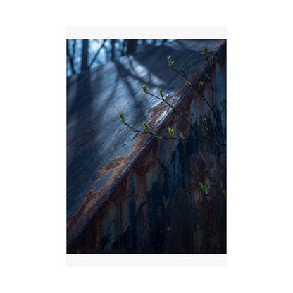 Moonlight Rust Patina Wall Art Print - Dark Japandi Fukinsei