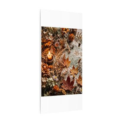 Candlelight Dried Flowers Canvas Art - Japandi Seijaku