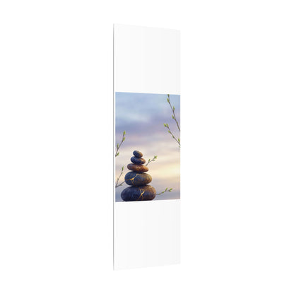 Spring River Stones Gold Vein Canvas Art | Philosophical Decor