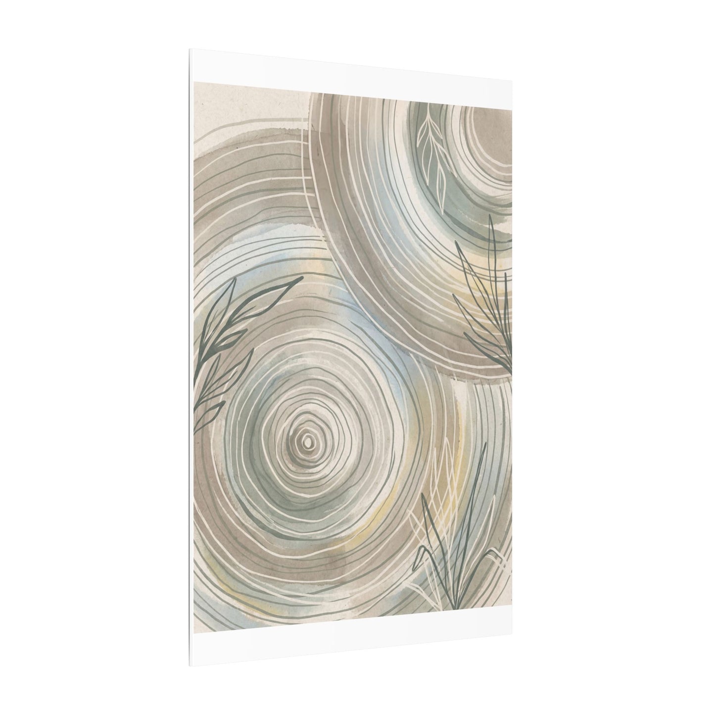 Kanso Water Ripple Canvas Art - Japandi Minimal Line