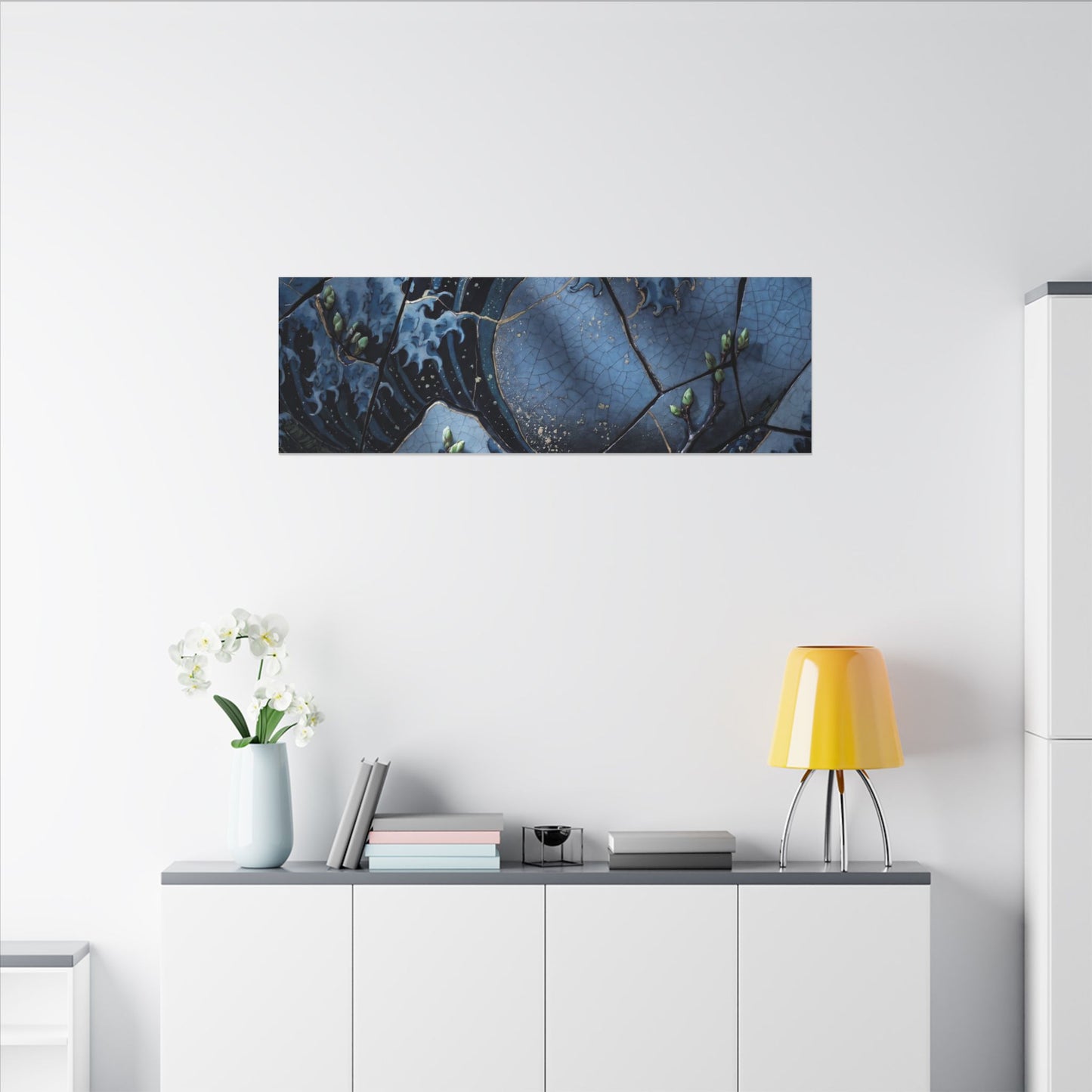 Ocean Wave Spring Canvas Art | Kintsugi Artful Design