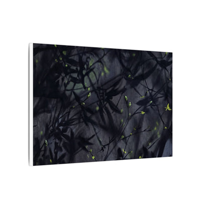 Shadow Play Spring Canvas Art | Dark Japandi Atmospheric Design