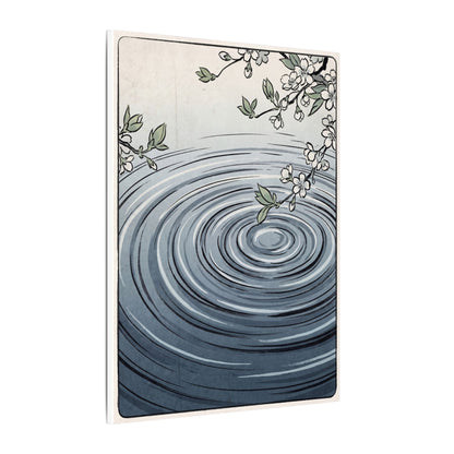 Calm Water Ripple Canvas Art - Ukiyo E Inspired Zen