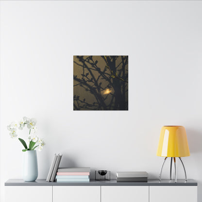 Bold Shadow Play Canvas Art - Moody Minimal Dark Japandi