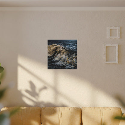 Ocean Wave Winter Canvas Art | Kintsugi Artful Design Art Print