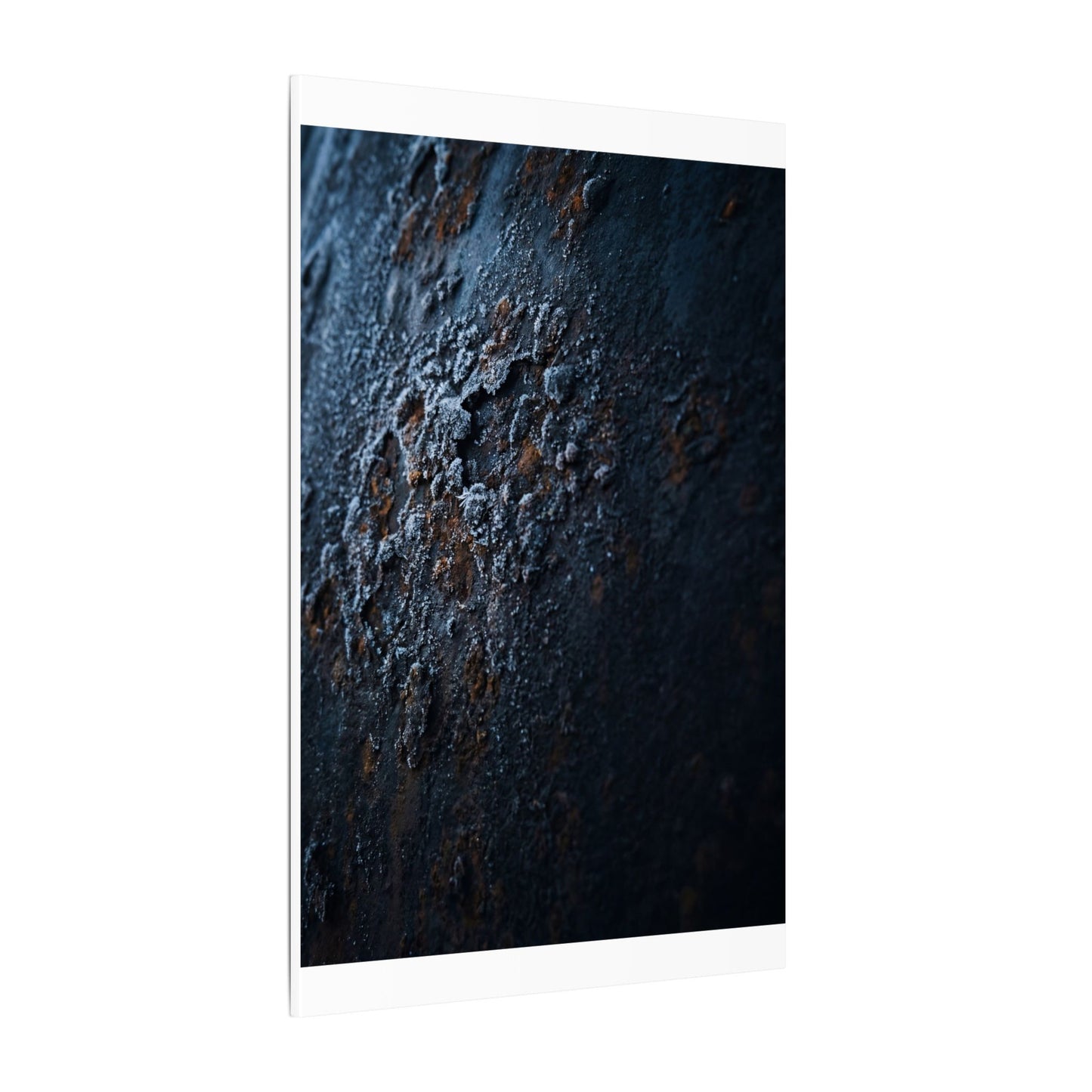 Rust Patina Canvas Art | Winter Dark Japandi Shadow Zen Art