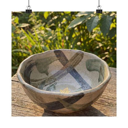 Datsuzoku Ceramic Bowl Wall Art Print - Japandi Japanese Pattern Art Print