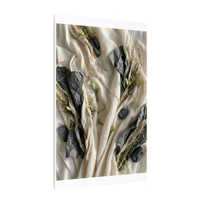 Spring Silk Drape Texture Canvas Art | Warm Decor