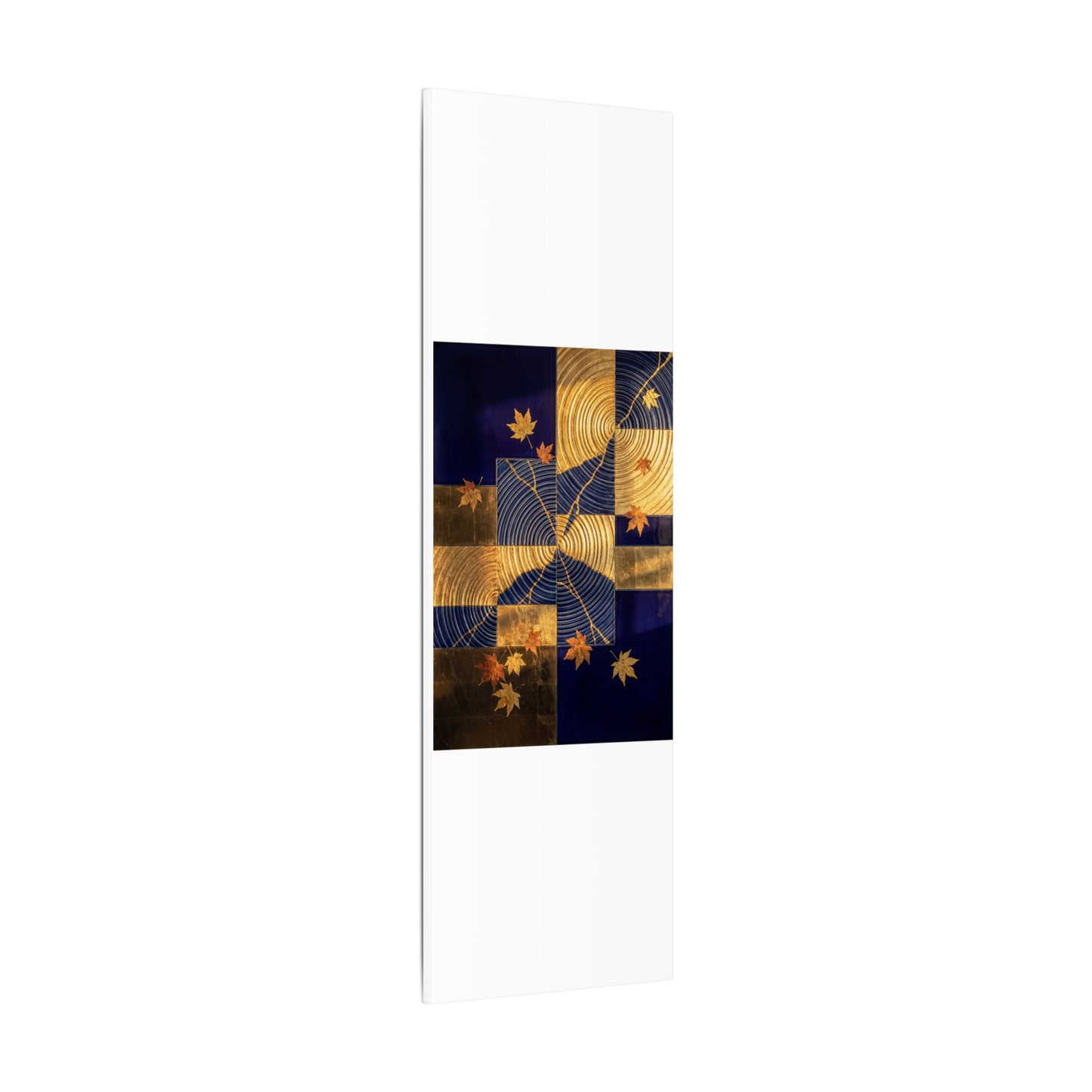 Autumn Water Ripple Crackle Gold Canvas Art | Artful Decor